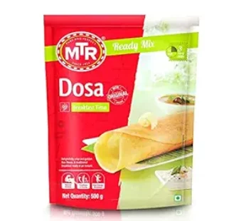 MTR Plain Dosa Mix – Breakfast Mix | Quick Breakfast | Instant Ready to Cook Mix | Ready-To-Make South Indian Breakfast | 500g