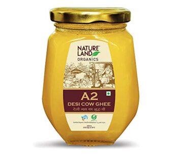 Natureland Organics A2 Cow Ghee 350Ml – 100% Organic Desi Cow Ghee