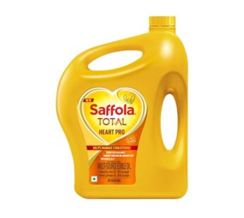 Saffola Total Oil | Heart Pro | Multi source Edible Oil (Blend of Refined Ricebran oil & Refined Sunflower oil) | Power of 6 | Helps Manage Cholesterol | 5 Litre Jar