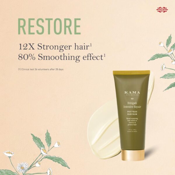 Kama Ayurveda Bringadi Intensive Repair Post-Wash Hair Mask 80 Gm - Image 3