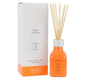 Omved Calm Jasmine Mogra Essential Oil Reed Diffuser Set 100 ml