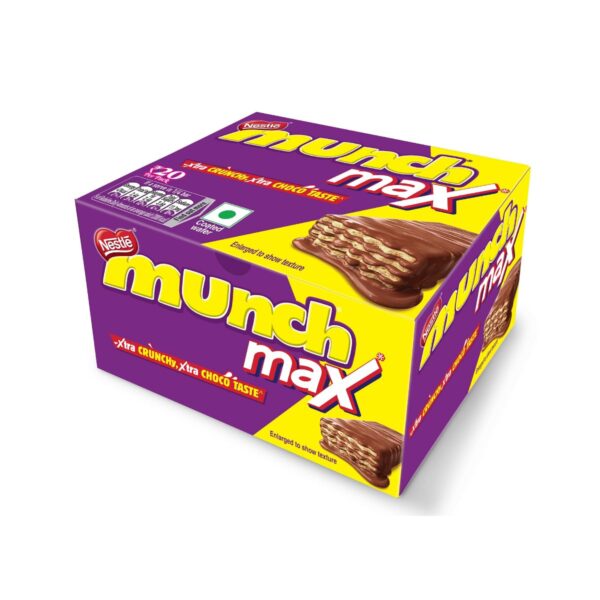 Nestle Munch Max Chocolate Coated Crunchy Wafer (24 Units) 924g Box - Image 2