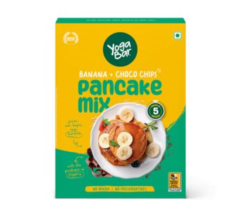 Yogabar Pancake Mix Banana Choco Chips | No Maida Baking Powder (150 gram)