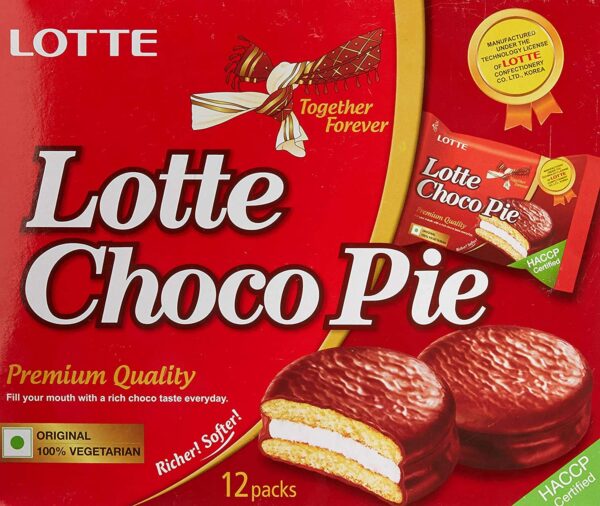 Lotte ChocoPie 12 pc Box (336 g) Pack of (3)