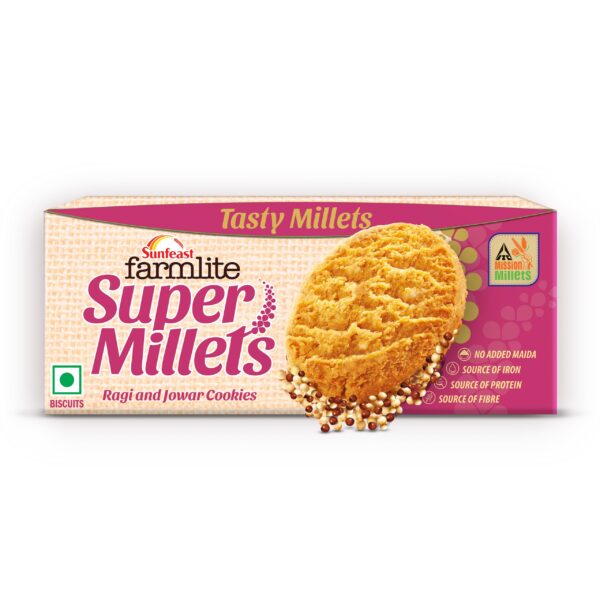 Sunfeast Farmlite Super Millets Ragi & Jowar Cookies 75g