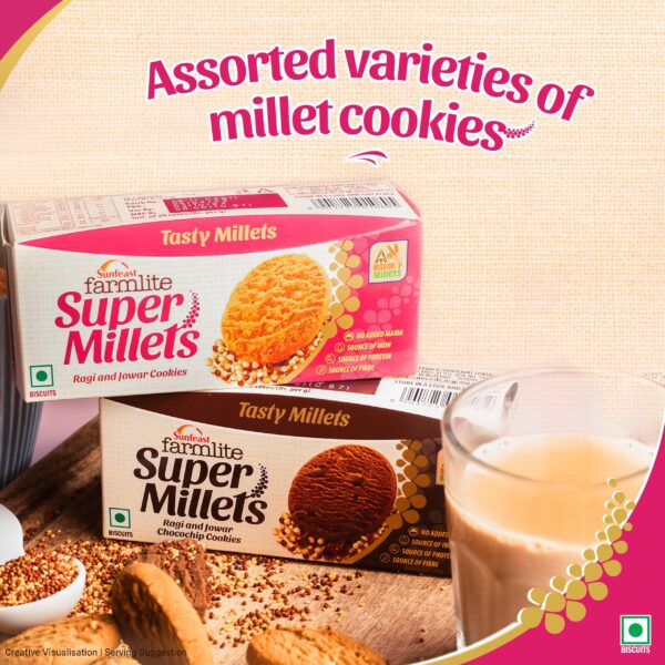 Sunfeast Farmlite Super Millets Ragi & Jowar Cookies 75g - Image 3