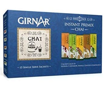 Girnar Instant Premix Chai – Variety Pack (15 Sachets)