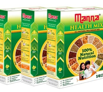 Health mix|100% Natural Multigrain Nutrition Drink for Kids|MultMillet Health Mix Powder 3kg (1kg x 3 Packs)| 14 Natural Ingredients |Millets Nuts Cereals & Pulses |Sathu maavu