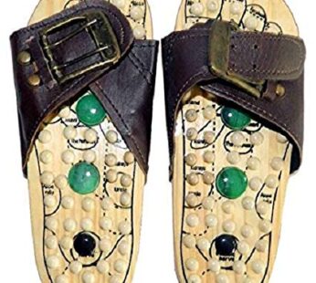 Wooden Relaxing Acupressure Massager Slippers/Chappals For Good Health