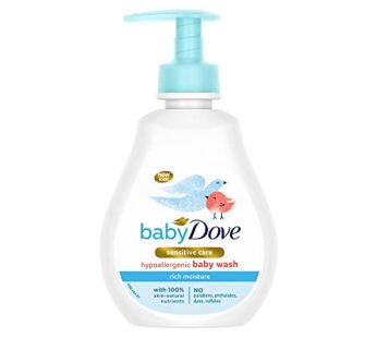 Baby Dove Rich Moisture Hair to Toe Baby Wash 200 ml No Tears Body Wash for Baby’s Soft Skin – Hypoallergenic No Sulphates No Parabens