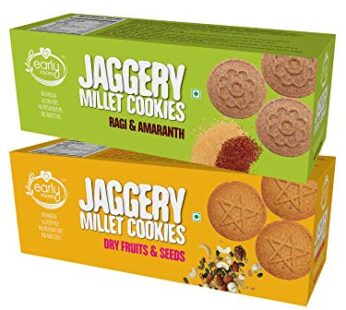 Assorted Pack of 2 – Organic Dry Fruit & Ragi Amaranth Jaggery Cookies X 2 | Ragi Biscuits