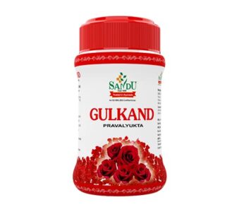 Sandu Gulkand (Pravalyukta) | Made Using Organic Hand-Picked Rose Petals | Excellent Coolant (400 g)