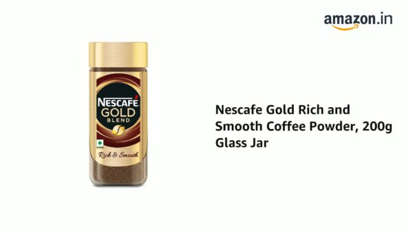 Nescafe Gold Rich and Smooth Instant Coffee Powder 190g Jar - Image 2